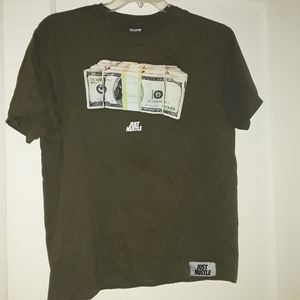Just Hustle Olive Green T shirt Large